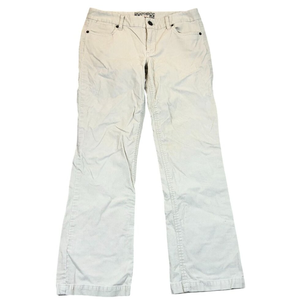 J.Crew Womens Pants Size 8S Bootcut Corduroy Classic Casual Ankle Y2K White